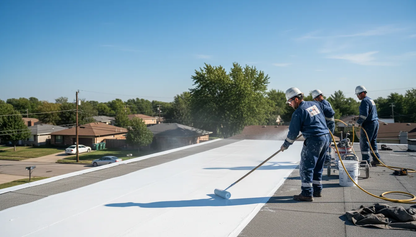 Commercial roof coating in Ojibwa, WI near me
